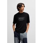 Ανδρική Μπλούζα HUGO BLUE Nufrancos Relaxed fit 50532095 Μαύρο - Image 4