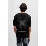 Ανδρική Μπλούζα HUGO BLUE Nufrancos Relaxed fit 50532095 Μαύρο - Image 5