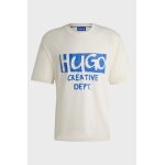 Ανδρική Μπλούζα HUGO BLUE Nugocrea 50533329 Λευκό