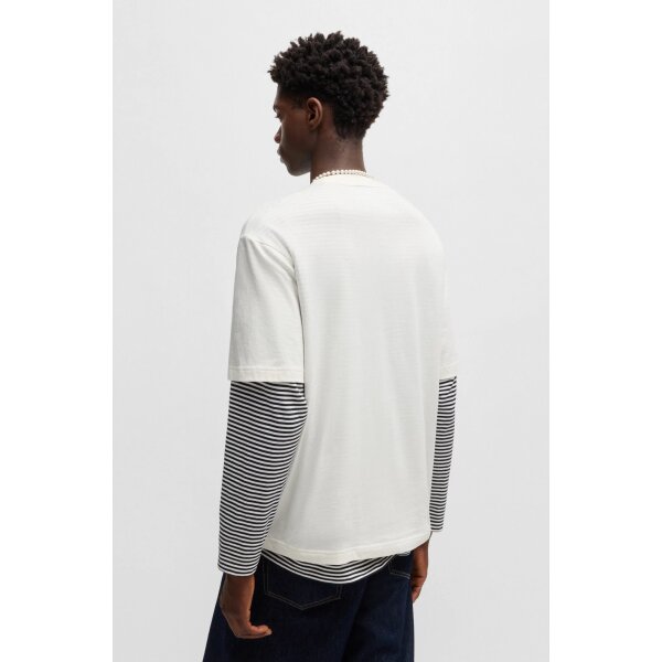 hbeu50533329_121_360 Ανδρική Μπλούζα HUGO BLUE Nugocrea 50533329 Λευκό - Image 5