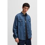 Ανδρικό Πουκάμισο Τζιν HUGO BLUE Ebino 50534162 Relaxed fit Μπλε - Image 5