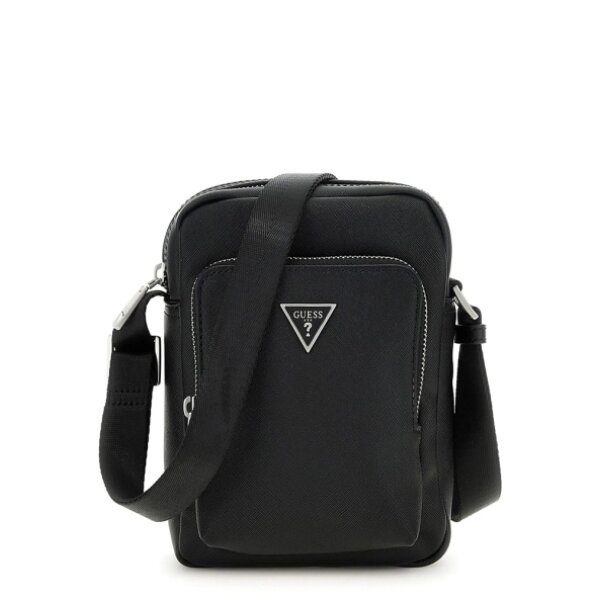 hmmisa_p4263_bla_1-g-583x593 Ανδρική Τσάντα GUESS MILANO XBODY W FRONT POCKET HMMISAP4263 Μαύρο - Image 1