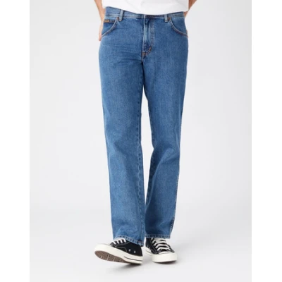 Ανδρικό παντελόνι τζιν TEXAS STONEWASH WRANGLER W12105096 μπλε