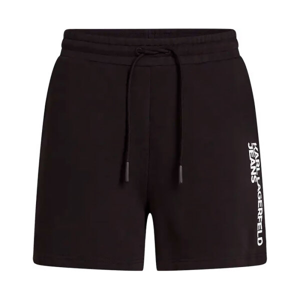 Ανδρική Βερμούδα KARL LAGERFELD TEXT LOGO SWEATSHORT A2M10166 Μαύρο - Image 1