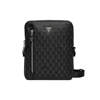 Ανδρική Τσάντα GUESS TORINO CROSSBODY DOUBLE ZIP HMTODEP5118 Μαύρο
