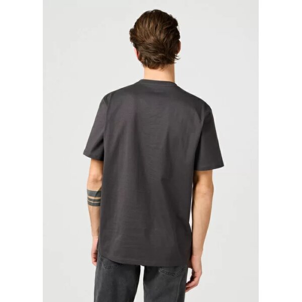 Ανδρική μπλούζα κοντό μανίκι small logo tee WRANGLER 112362800 γκρι - Image 4