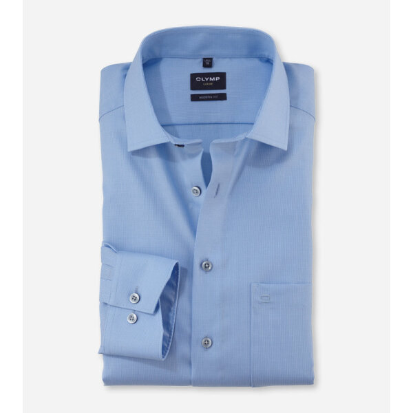 12417411-prv-main Ανδρικό πουκάμισο modern fit OLYMP 12417411 μπλε - Image 1