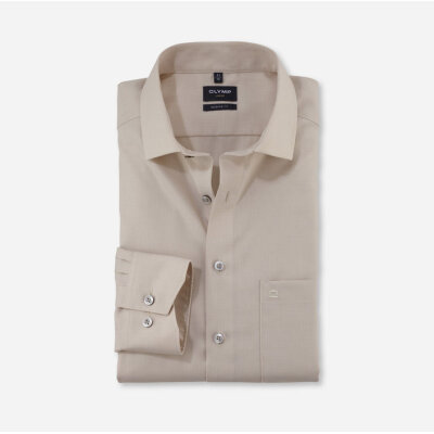 Ανδρικό πουκάμισο modern fit OLYMP 12417422 μπεζ