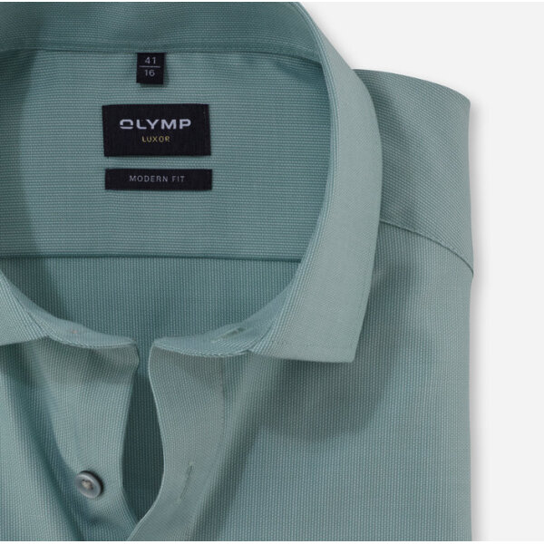 12417445-706x700-1 Ανδρικό πουκάμισο  modern fit OLYMP 12417445 πράσινο - Image 3