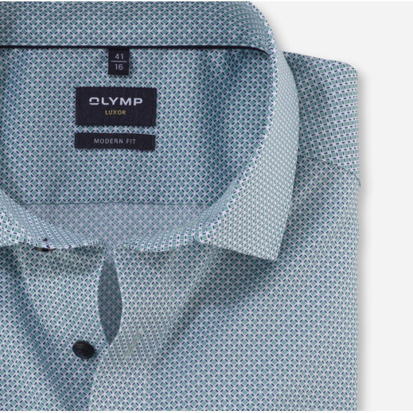 Ανδρικό πουκάμισο modern fit OLYMP 12647445 πράσινο - Image 2