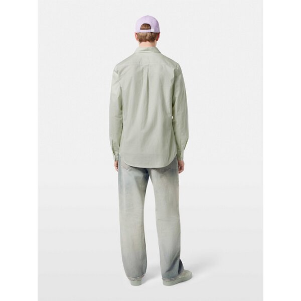 180020_300_MDL_BCK Ανδρικό πουκάμισο Core - Oxford Stripe SCOTCH&SODA 180020 ριγέ πράσινο - Image 3