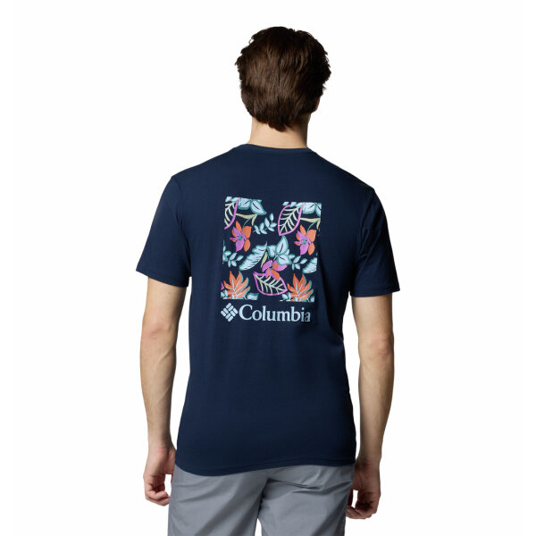 1834041A-468-2 Ανδρική μπλούζα κοντό μανίκι Columbia 1834041468 μπλε - Image 3