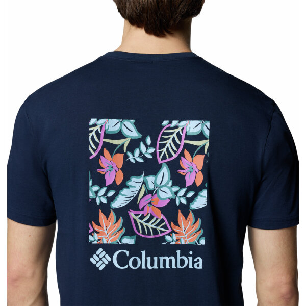 1834041A-468-5 Ανδρική μπλούζα κοντό μανίκι Columbia 1834041468 μπλε - Image 2