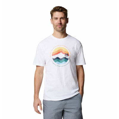 Ανδρική Μπλούζα Path Lake™ Graphic Tee II Columbia 1934814111 λευκό