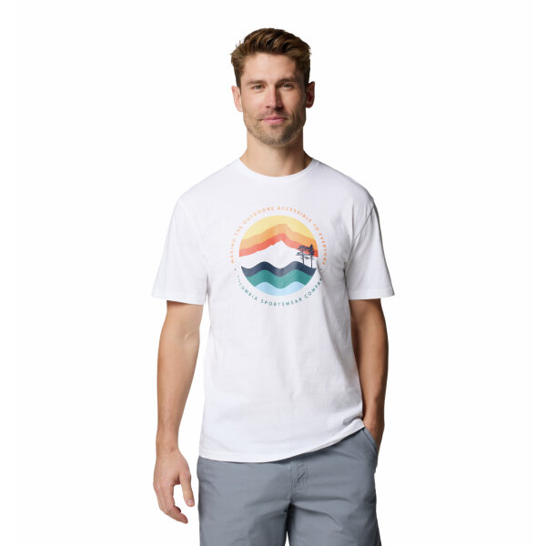 1934814A-111-1 Ανδρική Μπλούζα Path Lake™ Graphic Tee II Columbia 1934814111 λευκό - Image 1