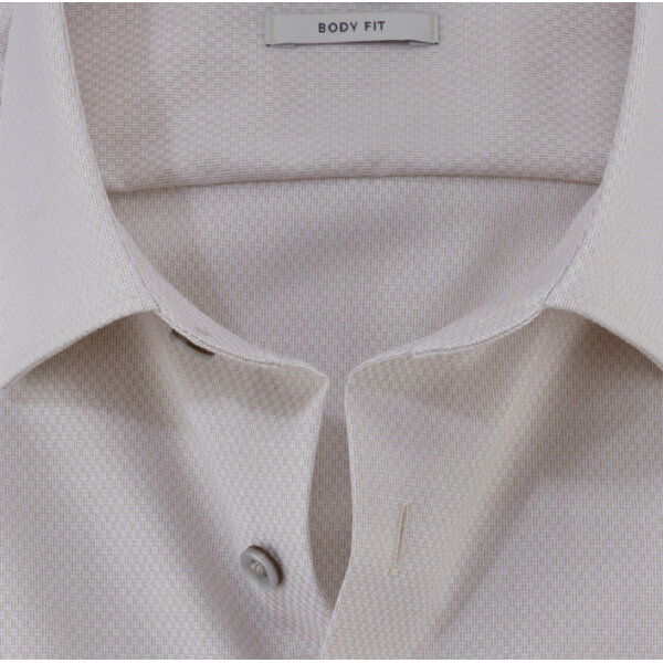 20167422-706x700-3 Ανδρικό πουκάμισο body fit OLYMP 20167422 μπεζ - Image 3