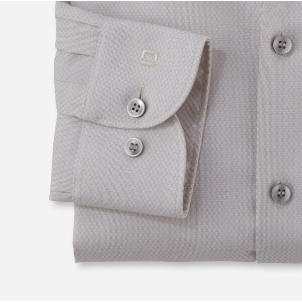 20167422-706x700-4 Ανδρικό πουκάμισο body fit OLYMP 20167422 μπεζ - Image 2