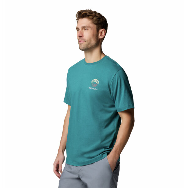 Ανδρική μπλούζα κοντό μανίκι Columbia 2120411-364 πράσινο - Image 4