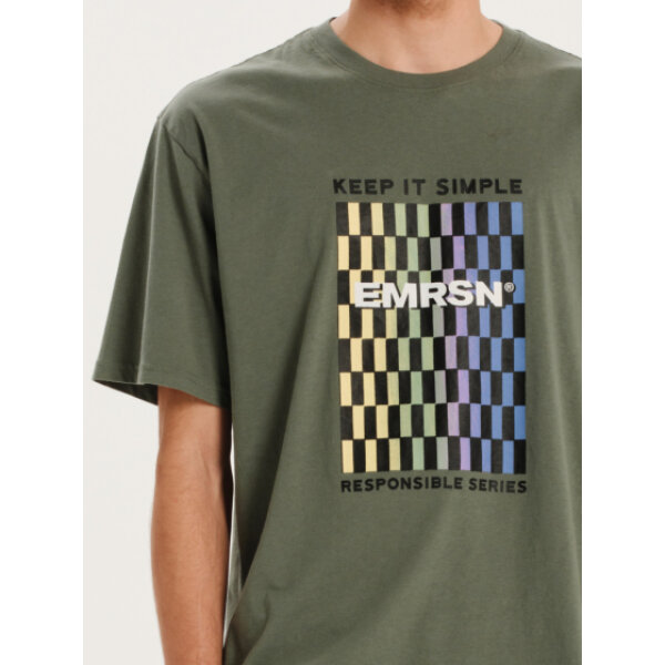 Ανδρική μπλούζα κοντό μανίκι EMERSON KEEP IT SIMPLE 251.EM33.07 πράσινη - Image 3