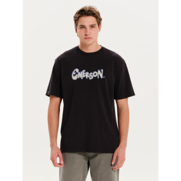 Ανδρική μπλούζα κοντό μανίκι Emerson 251.EM33.24 μαύρη - Image 1