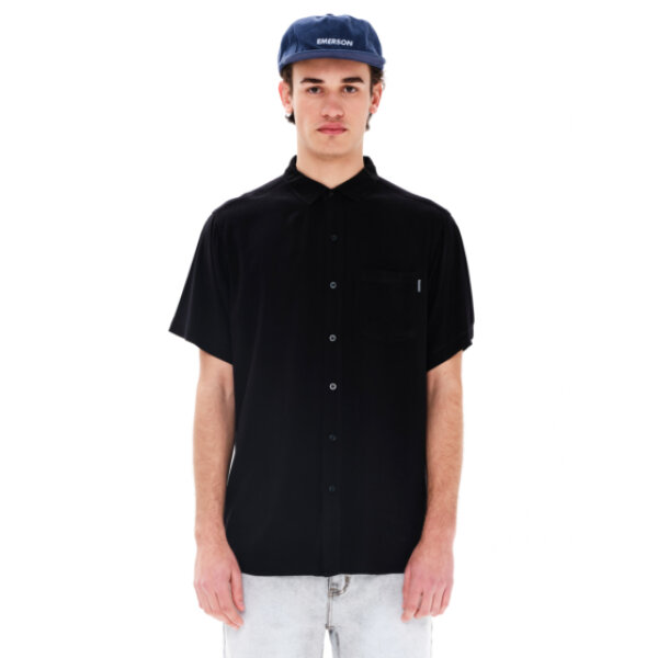 Ανδρικό πουκάμισο κοντό μανίκι EMERSON 251.EM61.13 μαύρο - Image 1