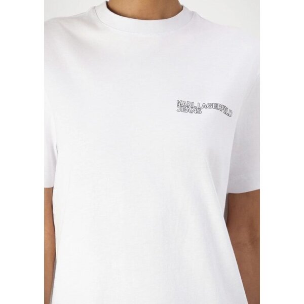 3_vayy-de Φόρεμα Karl Lagerfeld με λογότυπο στην πλάτη Λευκό A2W13036-100 - Image 4