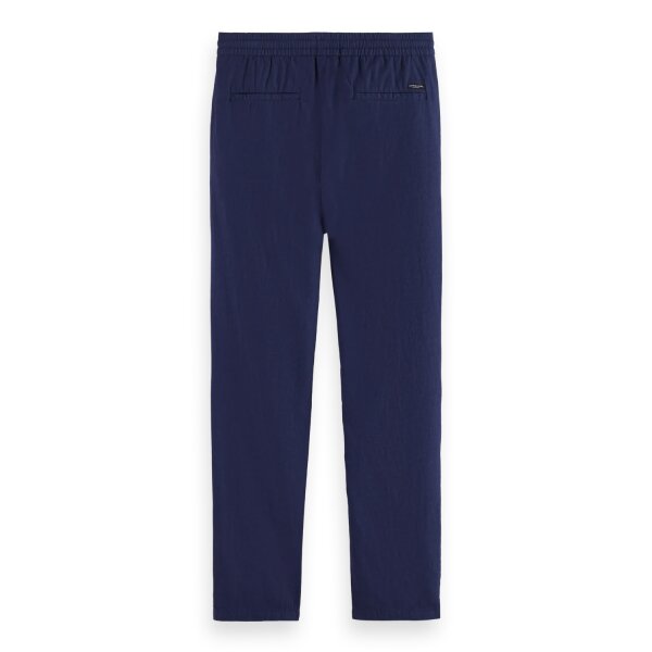 96172937-BCK Ανδρικό παντελόνι λινό Essential-WARREN-COTTON/ LINEN TWILL JOGGER SCOTCH&SODA 179180 μπλε σκούρο - Image 2