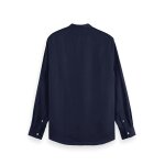 Ανδρικό πουκάμισο λινό μακρί μανίκι SCOTCH&SODA 179189 μπλε σκούρο - Image 3