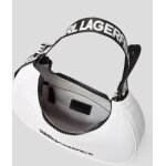 ΓΥΝΑΙΚΕΙΑ ΤΣΑΝΤΑ NYLON HALF-MOON SHOULDER WHITE KARL LAGERFELD A1W30231-100 - Image 5