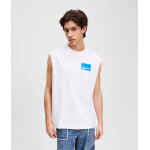 Ανδρική Μπλούζα αμάνικη KARL LAGERFELD RELAXED BOX LOGO TANK A2M17053 Λευκό