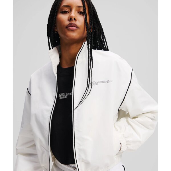 A2W15015100_3 ΓΥΝΑΙΚΕΙΟ ZIP-UP JACKET Karl Lagerfeld WHITE A2W15015-100 - Image 1