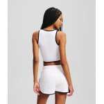 ΓΥΝΑΙΚΕΙΟ PIPING DETAIL TANK TOP Karl Lagerfeld WHITE A2W17024-100 - Image 4