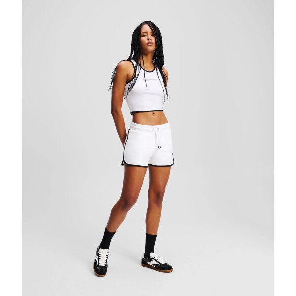 ΓΥΝΑΙΚΕΙΟ PIPING DETAIL TANK TOP Karl Lagerfeld WHITE  A2W17024-100 - Image 5