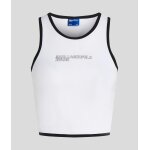 ΓΥΝΑΙΚΕΙΟ PIPING DETAIL TANK TOP Karl Lagerfeld WHITE A2W17024-100