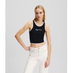 ΓΥΝΑΙΚΕΙΟ PIPING DETAIL TANK TOP Karl Lagerfeld   BLACK A2W17024-999 - Image 2