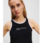 ΓΥΝΑΙΚΕΙΟ PIPING DETAIL TANK TOP Karl Lagerfeld   BLACK A2W17024-999 - Image 3
