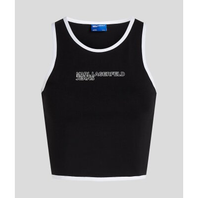 ΓΥΝΑΙΚΕΙΟ PIPING DETAIL TANK TOP Karl Lagerfeld   BLACK A2W17024-999