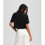 Γυναικείο T-Shirt Karl Lagerfeld MONOGRAM CROPPED BLACK A2W17076-999 - Image 4