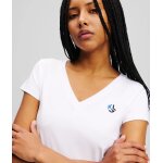 Γυναικείο T-Shirt Karl Lagerfeld Slim V Neck Tee White A2W17097-100 - Image 3