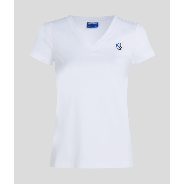 Γυναικείο T-Shirt Karl Lagerfeld Slim V Neck Tee White A2W17097-100 - Image 1