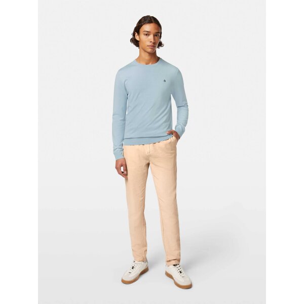 Hires_PNG-179979_270_MDL_FNT Ανδρικό παντελόνι λινό Seasonal core - Warren cotton-linen SCOTCH&SODA 179979 μπεζ - Image 1