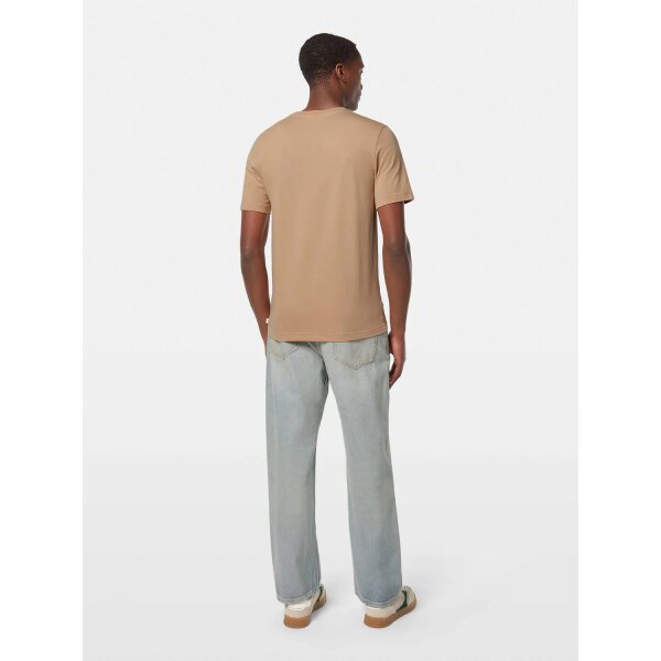 Hires_PNG-180047_230_MDL_BCK Ανδρική μπλούζα κοντό μανίκι Regular fit left chest logo 180047 μπεζ - Image 3