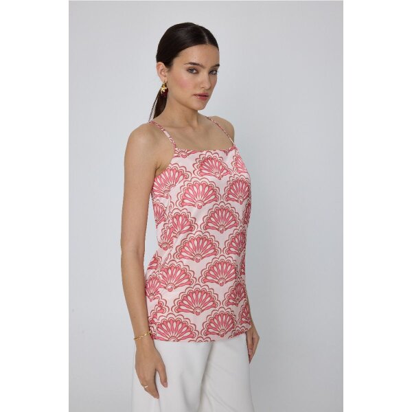 MML25-01-01-004_PEACH_4_1742305633 Αμάνικο Τυπωμένο Τοπ με Λεπτές Τιράντες SANDRIA MML25-01-01-004_PEACH - Image 4
