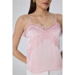 Αμάνικο Σατέν Τοπ με Δαντέλα MONROE ΡΟΖ MML25-01-01-005_PINK - Image 2