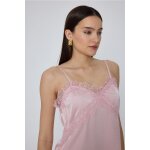 Αμάνικο Σατέν Τοπ με Δαντέλα MONROE ΡΟΖ MML25-01-01-005_PINK - Image 3