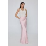 Maxi Σατέν Φούστα σε Λοξή Γραμμή RAMONA MML25-01-02-006_PINK - Image 5