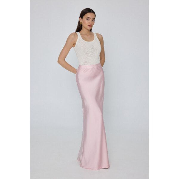 MML25-01-02-006_PINK_3_1742320091 Maxi Σατέν Φούστα σε Λοξή Γραμμή RAMONA MML25-01-02-006_PINK - Image 5