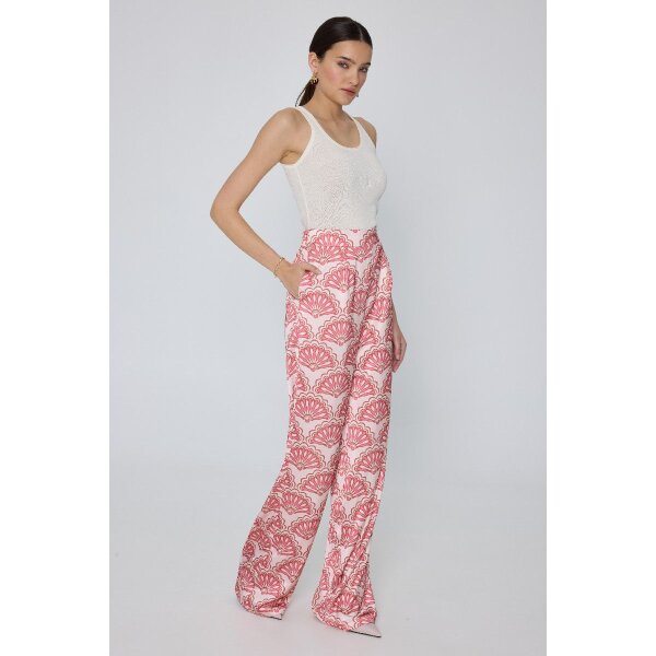Τυπωμένο Παντελόνι σε Φαρδιά Γραμμή DONELLA MML25-01-03-017_PEACH - Image 3