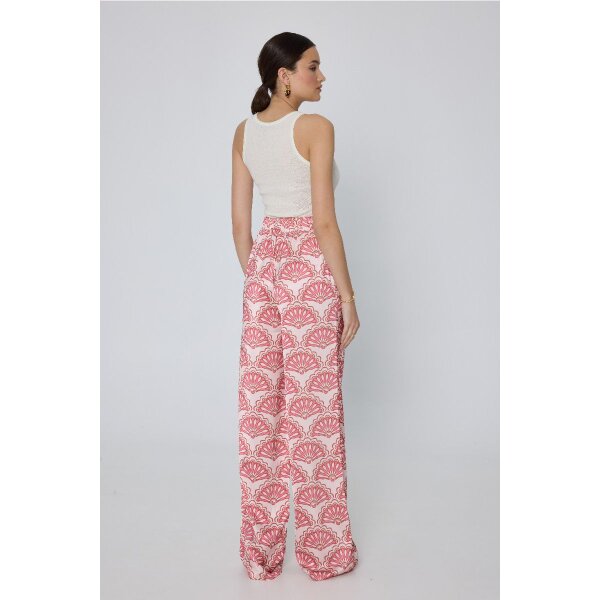 Τυπωμένο Παντελόνι σε Φαρδιά Γραμμή DONELLA MML25-01-03-017_PEACH - Image 4