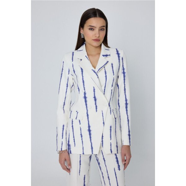 MML25-01-05-003_BLUE_1_1742304905 (1) Μακρυμάνικο Σακάκι με Πέτο και Ντυμένα Κουμπιά LOHAN MML25-01-05-003_BLUE - Image 2